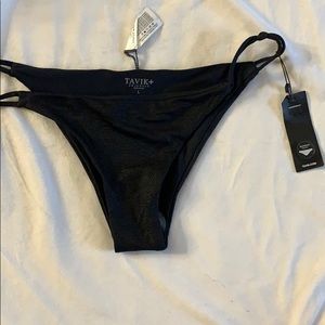 Tavik new black bikini bottom moderate coverage